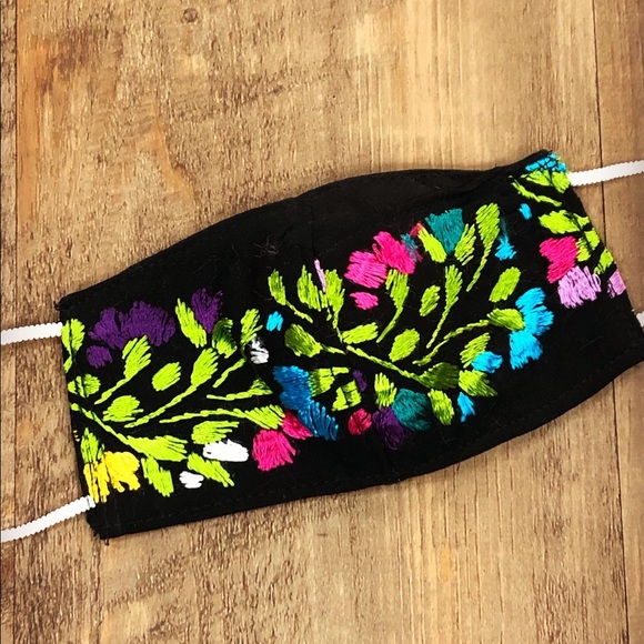 Small San Antonino Face Mask Mexican Embroidery - Picture 9 of 16